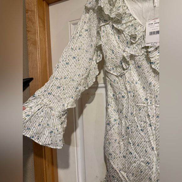 NWT Free People Sweetest Thing Ivory Floral Dress - Picture 15 of 16